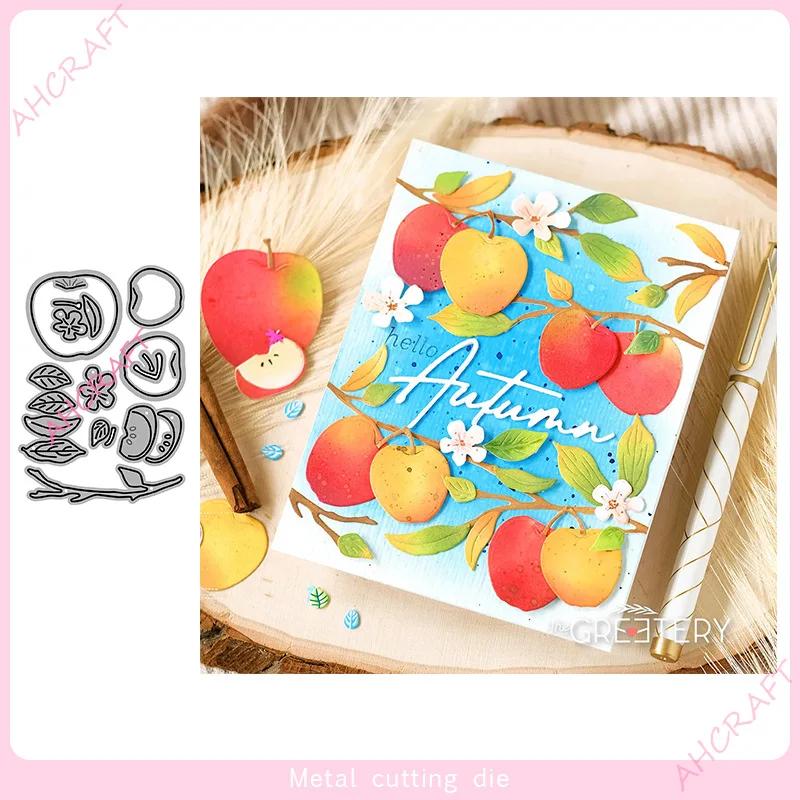 

Apple Metal Cutting Dies Scrapbooking Diy Album Make Paper Card Embossing Craft Decoration Handmade