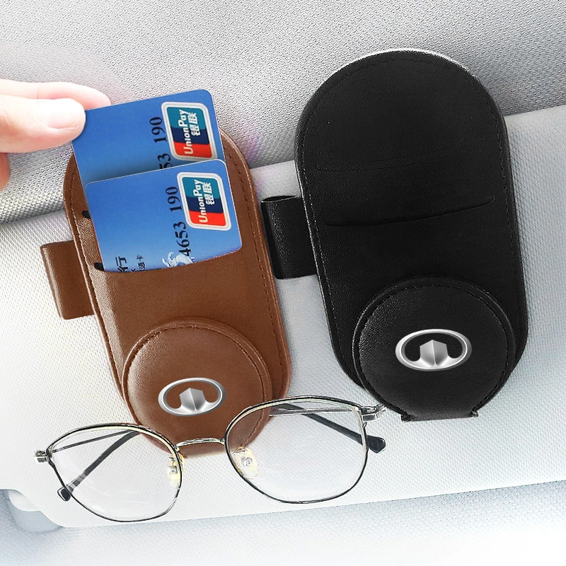 

Car Glasses Clip Car Sun Visor Storage Business Card Holder For Great Wall Haval H3 H5 M4 Poer 2022 Voleex C30 Hover 5 Cannon