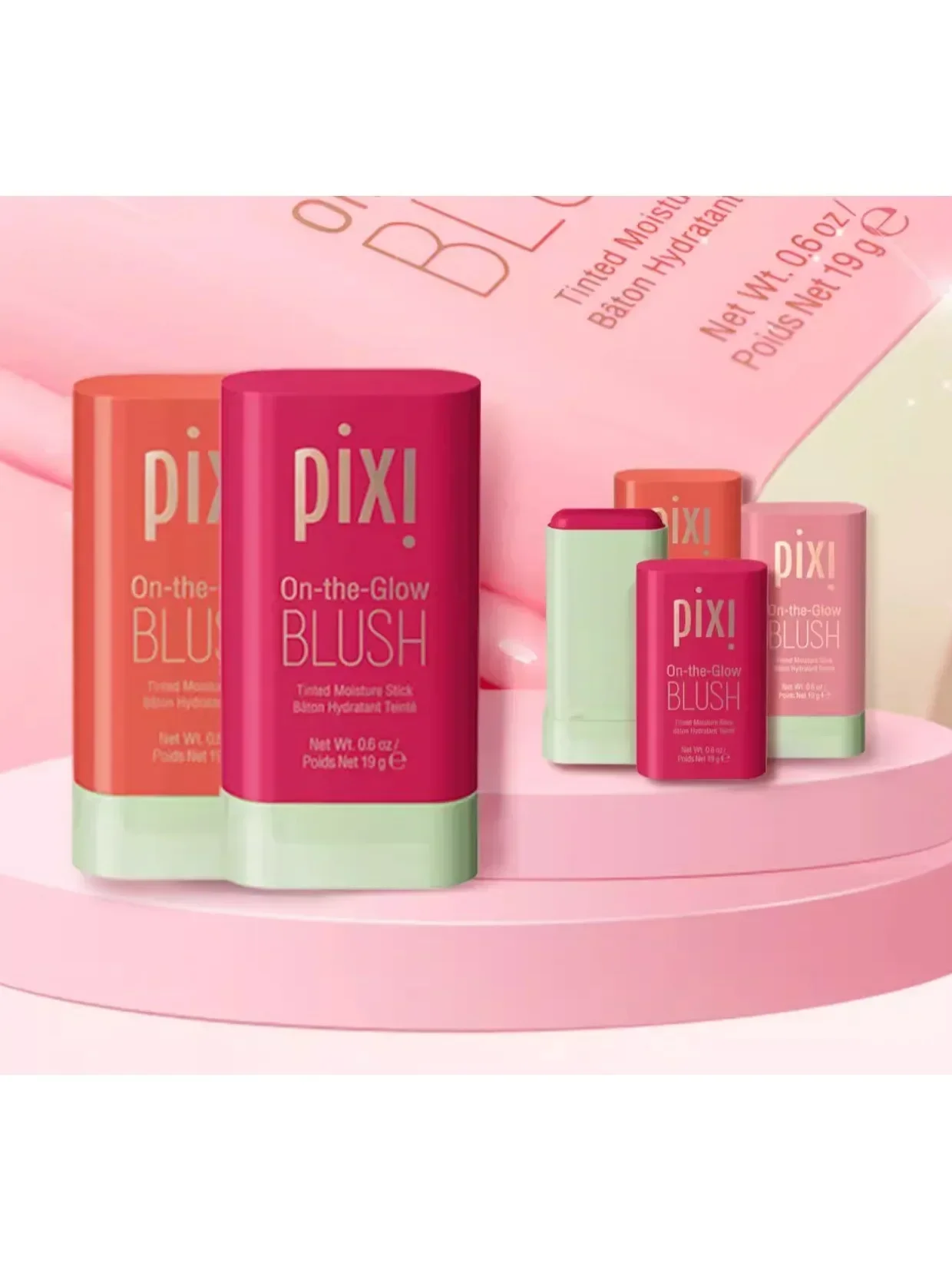 Кисть для макияжа pixi 3 цвета искусственная щека румяна крем стойкие водостойкие