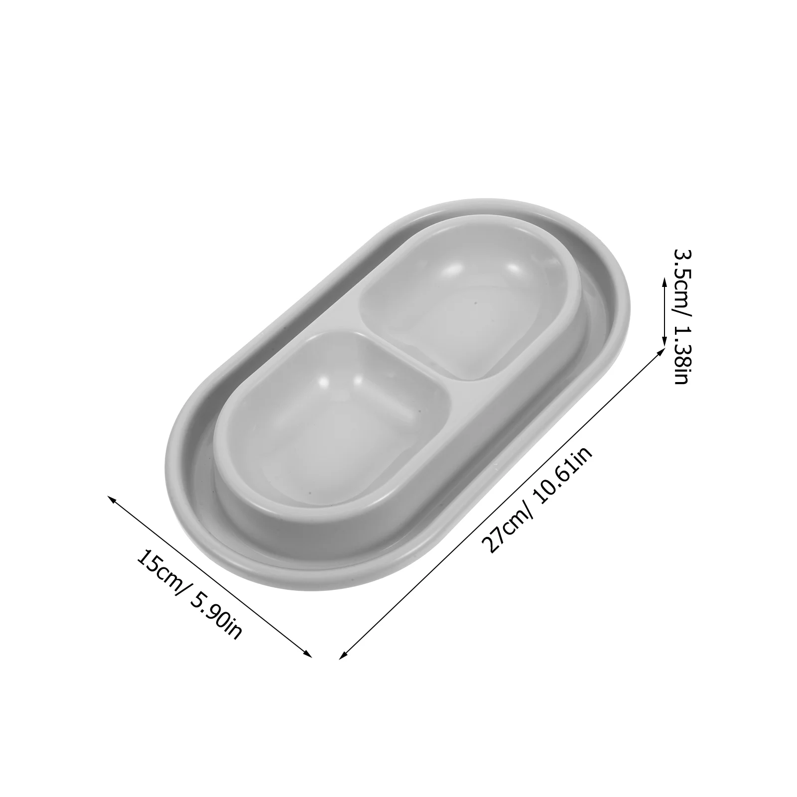Двойная кормушка для домашних животных анти-защитная миска вода собак без