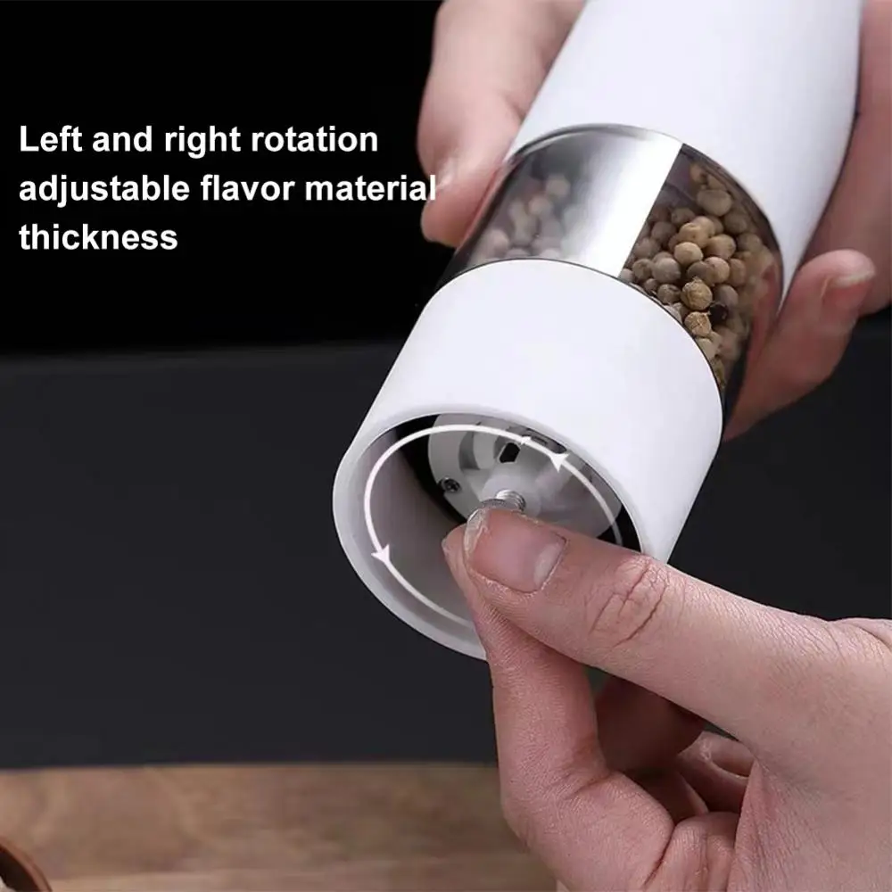 1PCS Fashion Electric Salt And Pepper Mill Set Automatic Herb Spice Grinder Adjustable Coarseness Gifts Kitchen Gadget - купить по