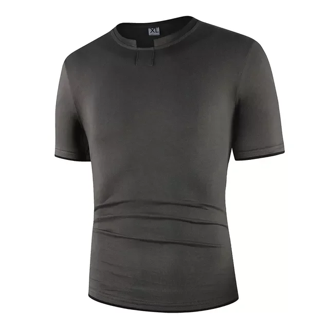 

2022NEW Quality 100% Cotton Men T-shirt O-neck Fashion Design Slim Fit Soild T-shirts Male Tops Tees Short Sleeve T Shirt For Me