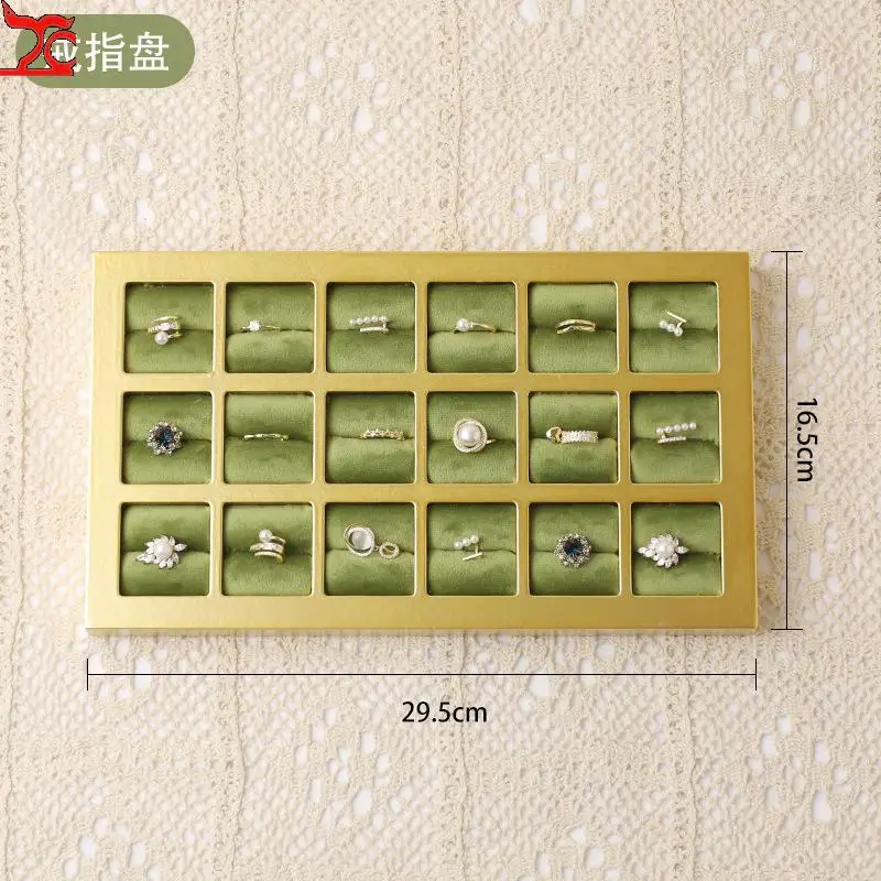 Jewelry Display Rack Earring Rack Velvet Board Ring Tray Light Luxury Display Rack Necklace Rack Jewelry Counter Display Window