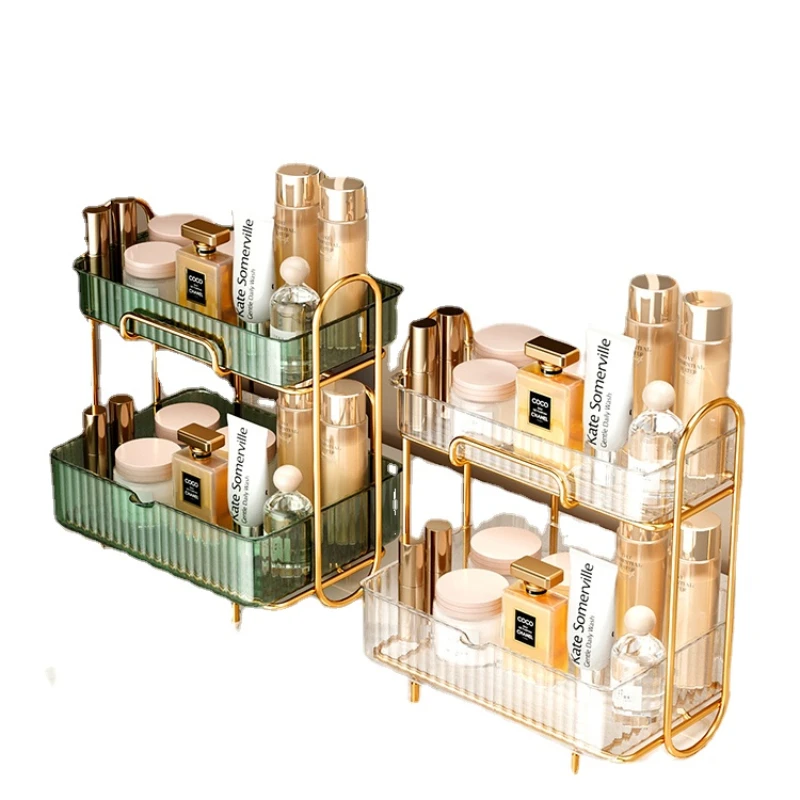 

YY Light Luxury Cosmetics Storage Box Acrylic Dresser Table Shelf