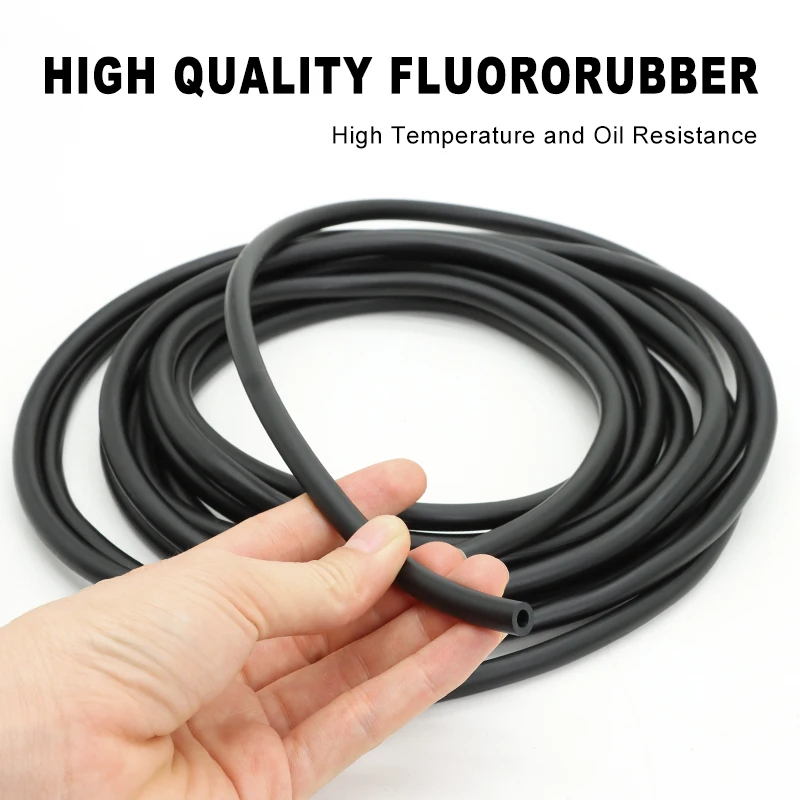 Фото Трубка FKM Viton ID 2 3 4 5 6 7 8 10 12 14 16 18 19 25 мм, маслостойкая, термостойкая, устойчивая к кислотам и щелочам, фторкаучуковый шланг №4