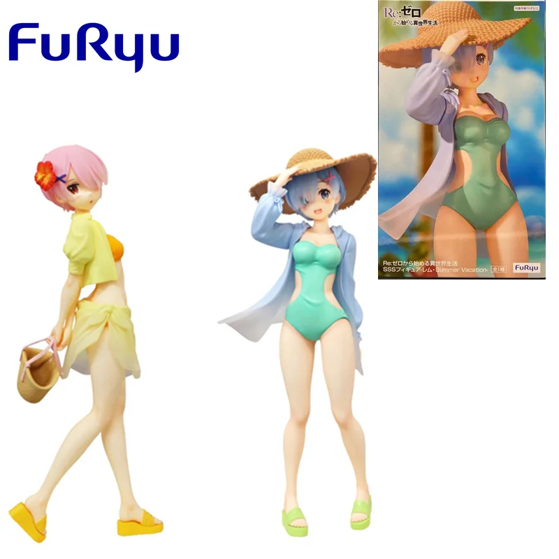 

FuRyu Original SSS Re:Life In A Different World From Zero Ram Rem Anime Action Figure Toys for Girls Children Birthday Gifts