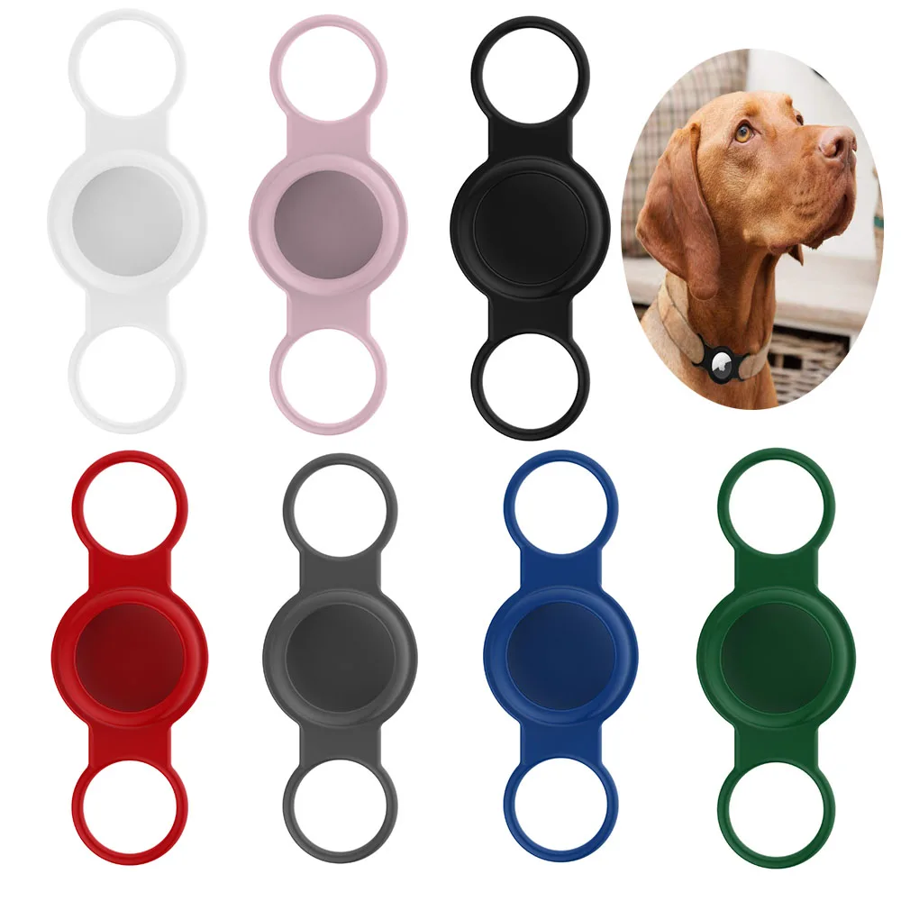 

Newest For Apple Airtag Case Dog Cat Collar GPS Finder Colorful Protective Silicone Case For Airtag Tracker Locator Anti-lost