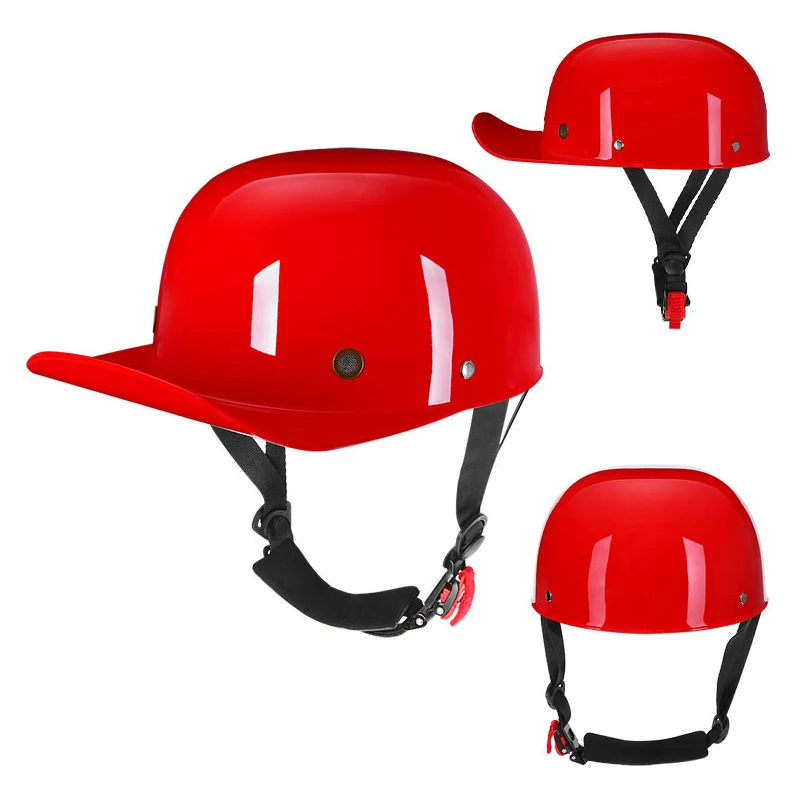 

Baseball Motorcycle Helmet Retro Half Hat Jet Baseball Cap Helmet DOT Approved Capacete De Moto Casco Para Moto Casque Accessori