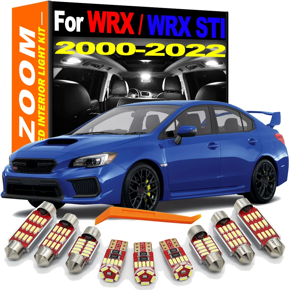 

12-24 В, белый свет, 12 шт., Фотокарта, купол багажника для Subaru WRX STI 2000-2016 2017 2018 2019 2020 2021 2022