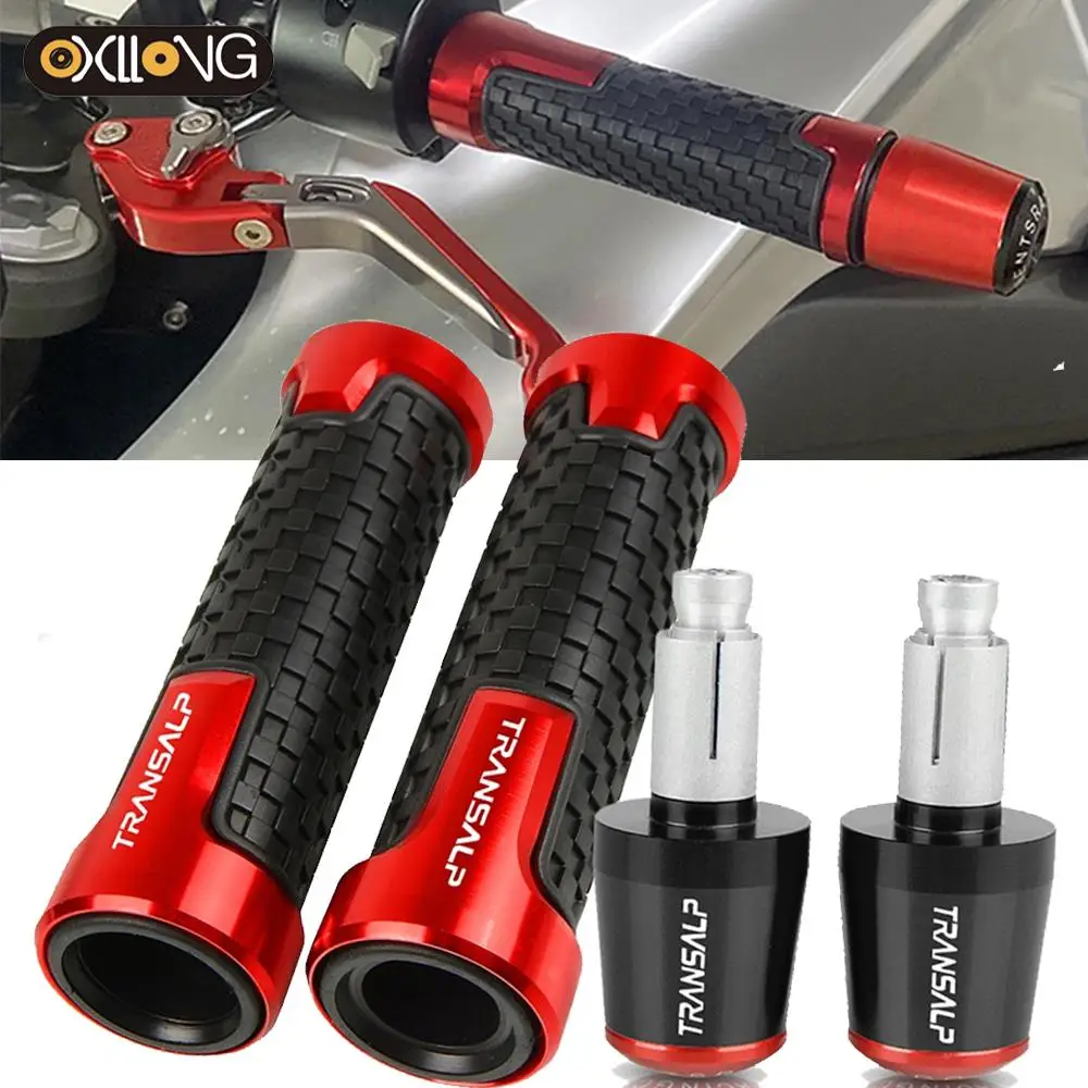 

Motorcycle CNC Handle Grips Ends Racing handlebar 22mm 7/8" For Honda XLV 600 650 700 TRANSALP 1992 1993 1994 1995 1996 1997