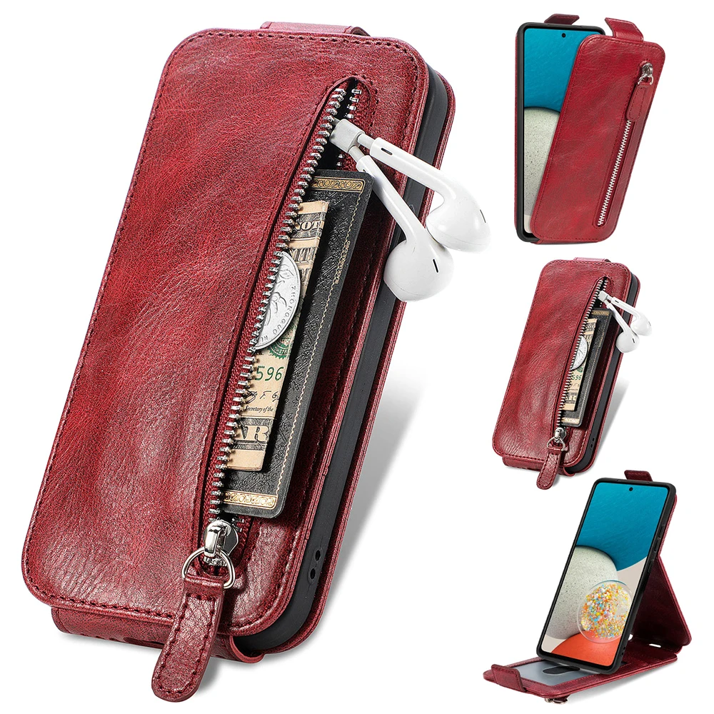 For Kyocera Android One S9 S10 Digno BX2 SX3 KYVG02 Phone Case Vintage Zipper Mobile Leather KYV44 Basio 3 KYV43 Flip Cover