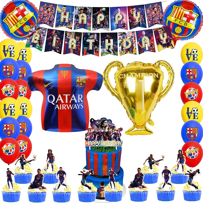 

Футбольная звезда, футбольный клуб, украшение для дня рождения, воздушный шар, баннер, фон, торт, Топпер, товары для вечеринки, детский душ