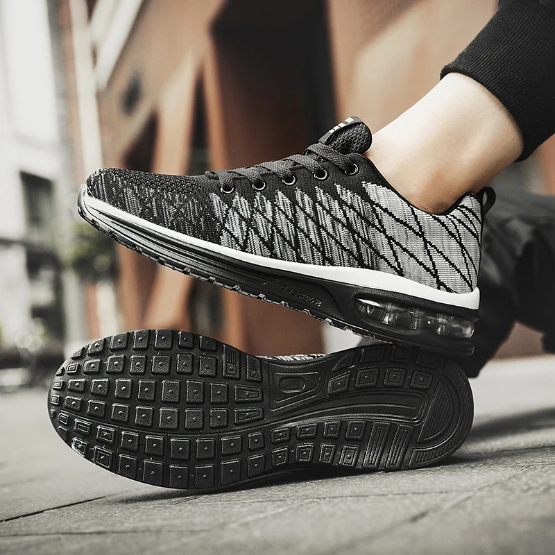 Cushion Running Shoes Couples Mens Sneakers Women Lightweight Mesh Sports Shoes Outdoor Spring Walking Shoes Unisex envío gratis