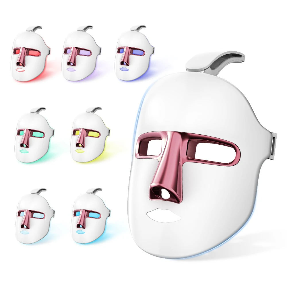 

Перезаряжаемые 7 цветов, эритрофотонные маски для удаления морщин, ухода за кожей, красные эритротерапевтические маски, устройство для лифтинга лица и красоты