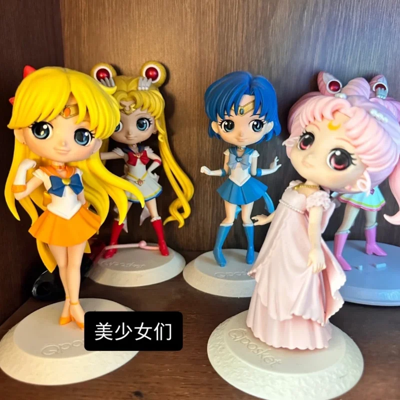 Фото ГОРЯЧАЯ НОВИНКА: Оригинальные фигурки Bandai Figuarts Qposket — Сейлор Мун Космос, Цукино Усаги, Вечная Сейлор Мун. Аниме-фигурки, подарки, модели. №2