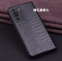 hot sales luxury genuine leather magnet clasp phone case for zte nubia z40 pro kickstand holster cover protective full funda