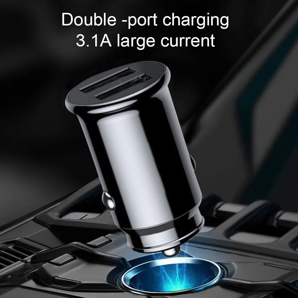 Автомобильная зарядная головка, USB-Зарядка телефона, Быстрая Двойная USB-зарядка, 6 защитных систем, дистрибьютор, семейный автомобиль Автомобильная зарядная головка, USB-Зарядка телефона, Быстрая Двойная USB-зарядка, 6 защитных систем, дистрибьютор, семейный автомобиль