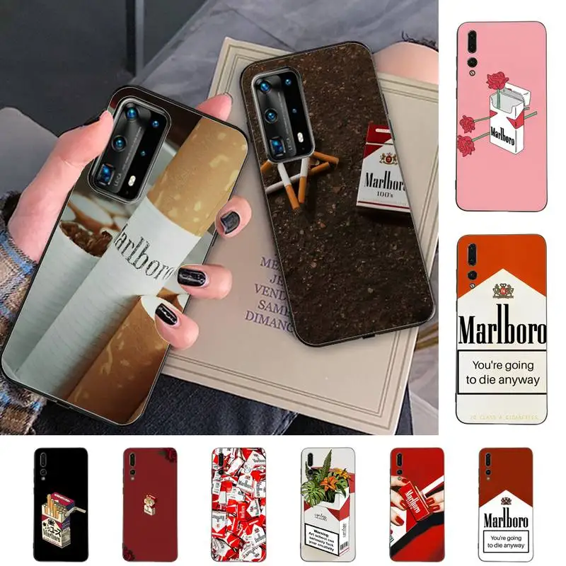 

Luxury Smoking Cigarette Box Phone Case for Huawei P30 40 20 10 8 9 lite pro plus Psmart2019