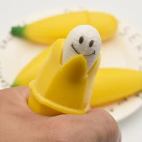 fidget toy hand squeeze ball vent banana miniature novelty toy toddler gift stress relief toy realistic peeling banana
