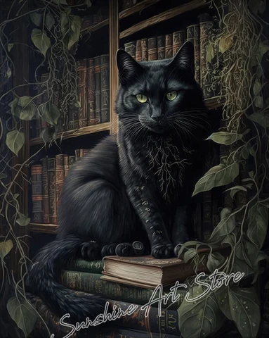 Винтажный постер "Викторианская библиотека"