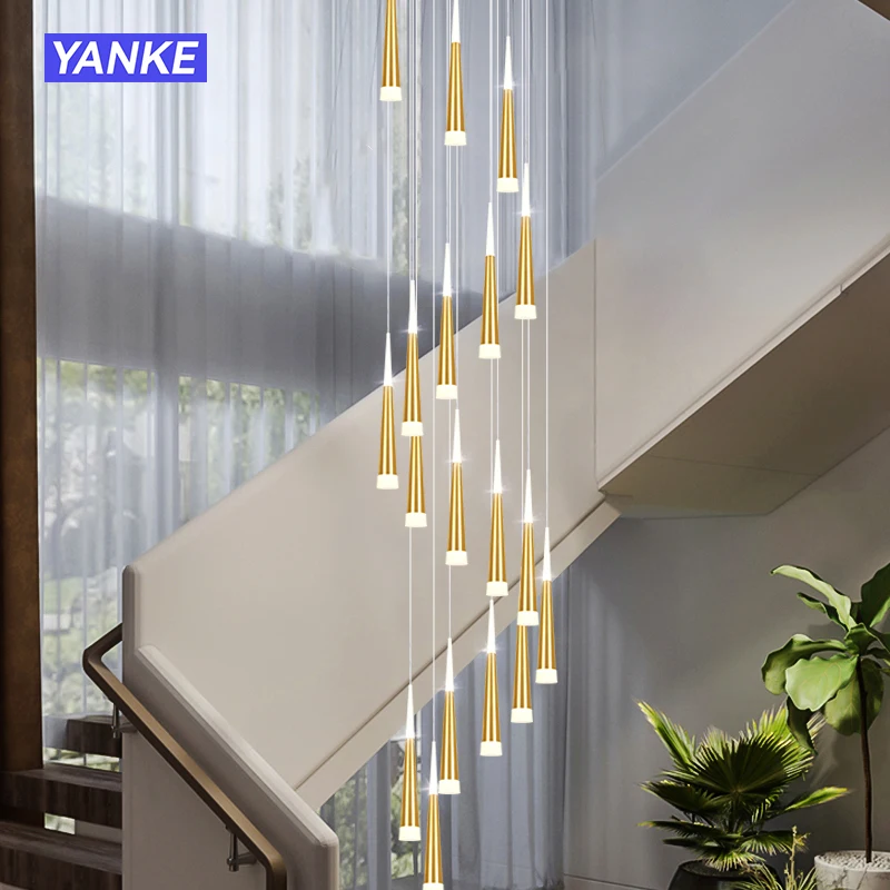 

Long Drop Meteor Modern Staircase Pendant Light For Loft Dining/Living Room Lighting Decoration 110V-265V