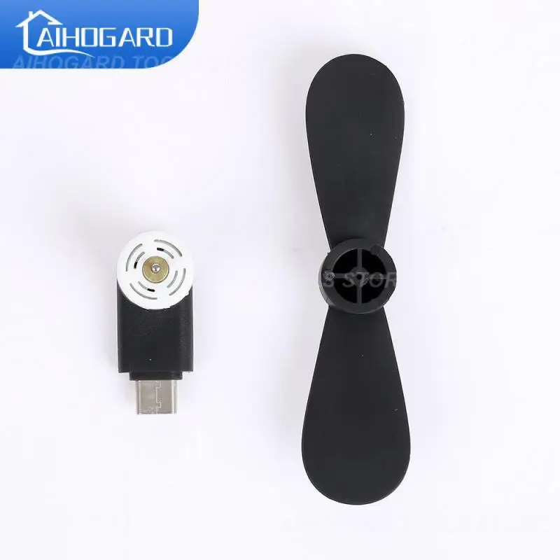 

1~10PCS Portable Mini Fan 5V 1W Low Power 3.1 Type C Port Mobile Phone Fan Cooling Fan Suitable For Tpye C Smartphone