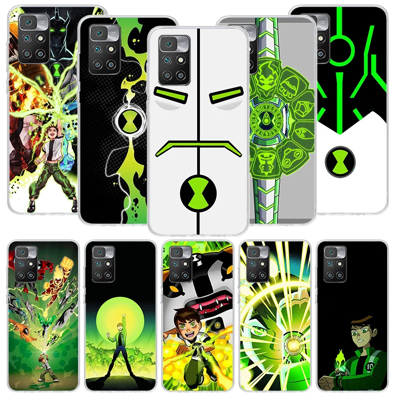 Чехол для телефона Cartoon Ben 10 Xiaomi Redmi 12C 12 10C 10A 9C 9A 9T 9 8A 8 7A 7 6A 6 Pro K70 K60 K40 K20 S2 Print Cover