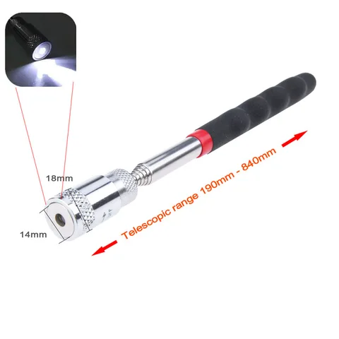 Телескопические магнитные мини-приспособления для захвата Регулируемая портативная ручка раздвижная длинная ручка для ручки удобный инструмент для фотоболта