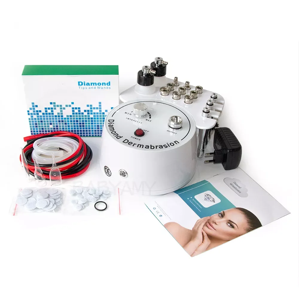 3 in 1 Diamond Microdermabrasion Dermabrasion Device Water Spray Exfoliation Beauty Machine Removal Wrinkle Remove Scars Marks
