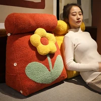 flower triangle cushion bed headboard backrest cushion triangle waist cushion floating window tatami cushion dormitory