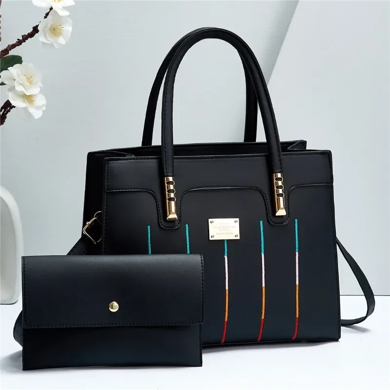 

Hot Selling Women's Bag 2023 New European and American Fashion Luxury Handbag One Shoulder Mother Bag Two Piece Set for Women
