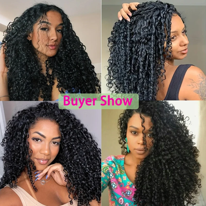 Плетение волос Pixie Curl пучки человеческих супер двойные нарисованные вьющиеся