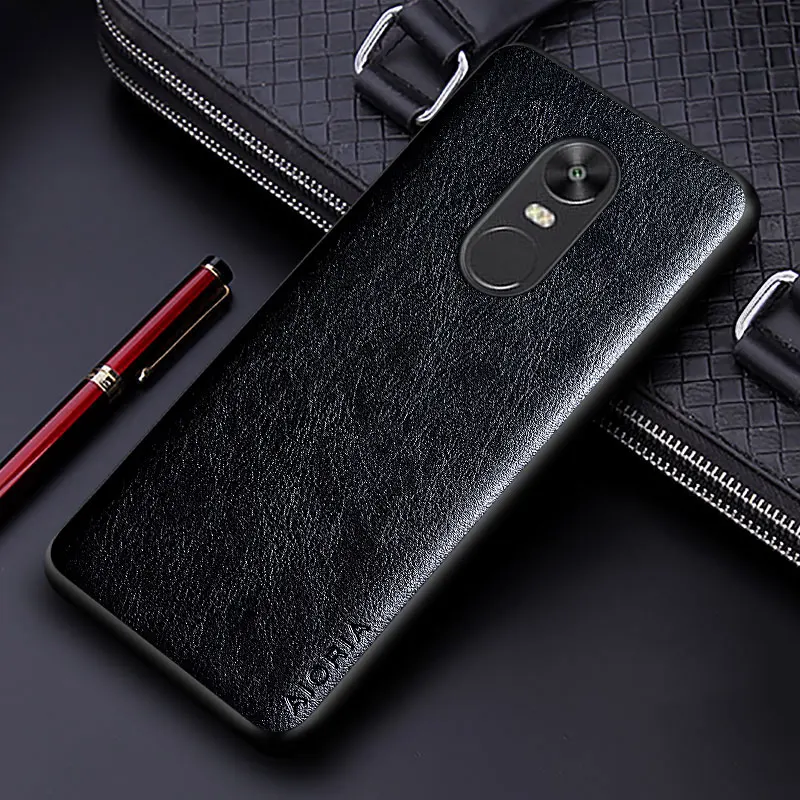 Luxury PU leather Case for Xiaomi Redmi Note 4 4X funda coque with Business solid color Design phone cover redmi note case |