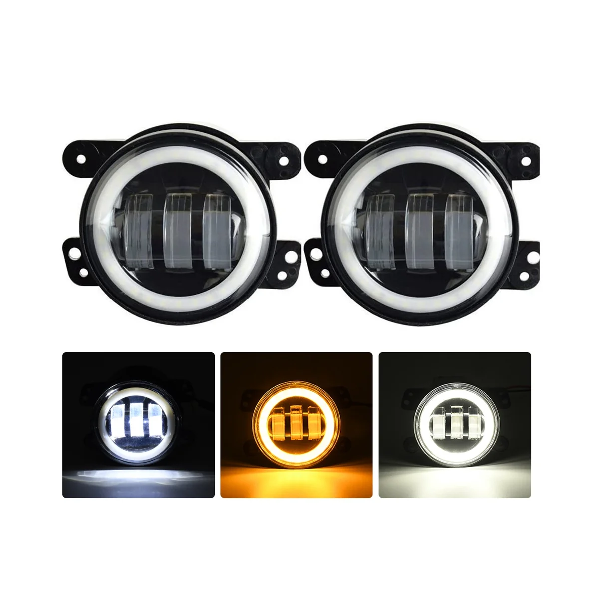 Противотуманный Передний фонарь для внедорожника 4 дюйма 15000LM