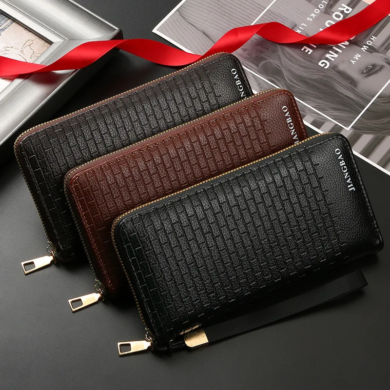 

Длинные женские кошельки на молнии, кошельки для монет, кошельки для телефона, деловые бумажники большой вместимости с держателем