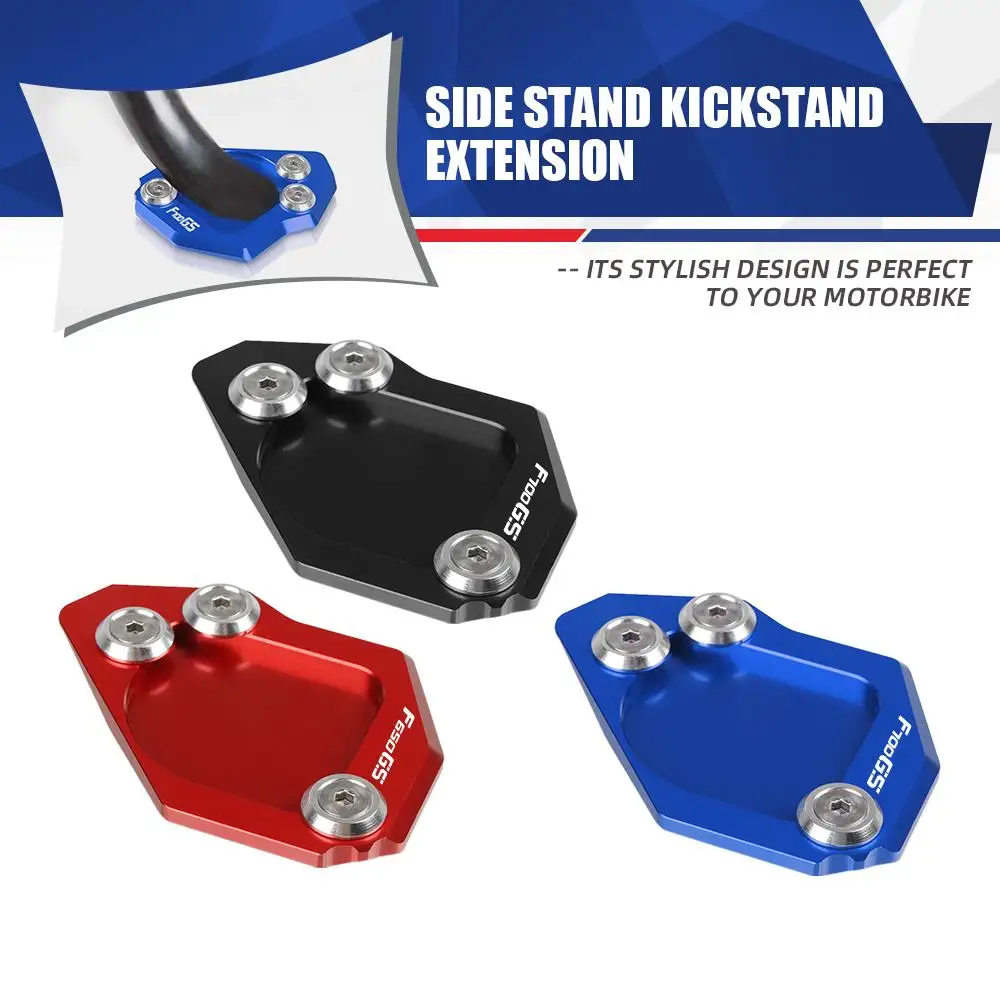 

Kickstand Foot Side Stand Extension Pad Support Plate Enlarge For BMW F700GS F650GS Twin 2010 2011 2012 2013 2014 2015 2016 2017