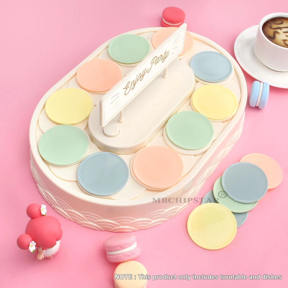 

New Conveyor Sushi Machine Automatic Rotary Sushi Machine Dessert Cake Display Dessert Stand Plates for Wedding Party Birthday