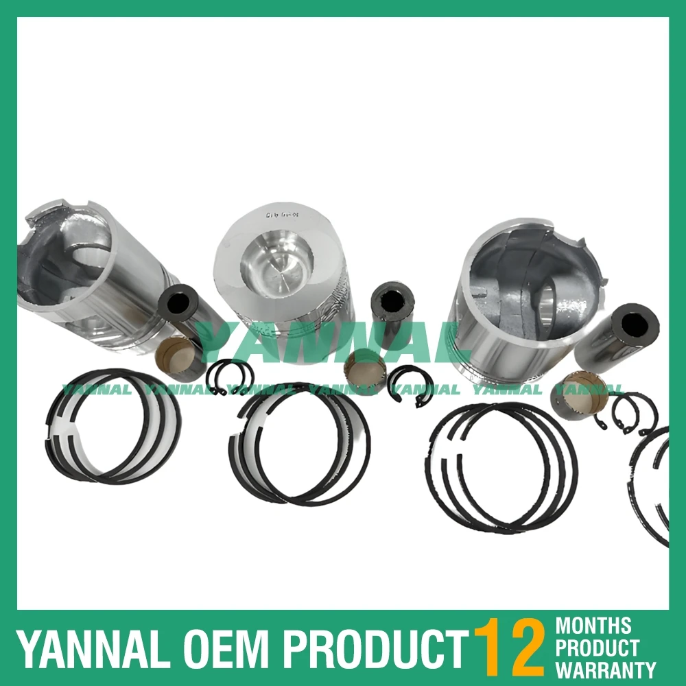 Отличное качество 5 шт. F5L912 поршень с кольцами для деталей двигателя Deutz