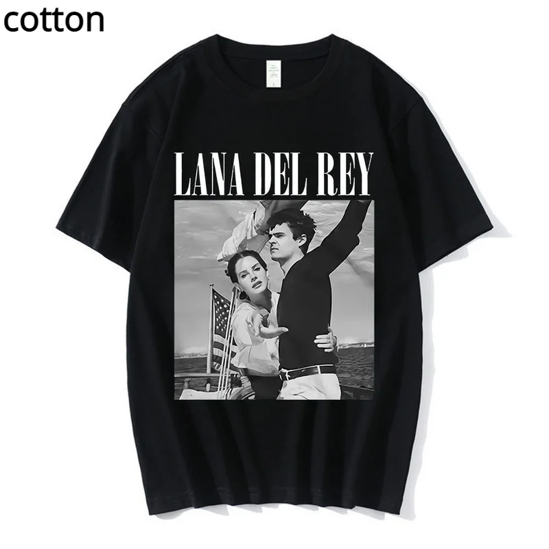 

Camiseta de los 90 para hombre, camisa de manga corta con estampado de la cantante Lana Del Rey Ldr Sailing Graphics Unisex, est