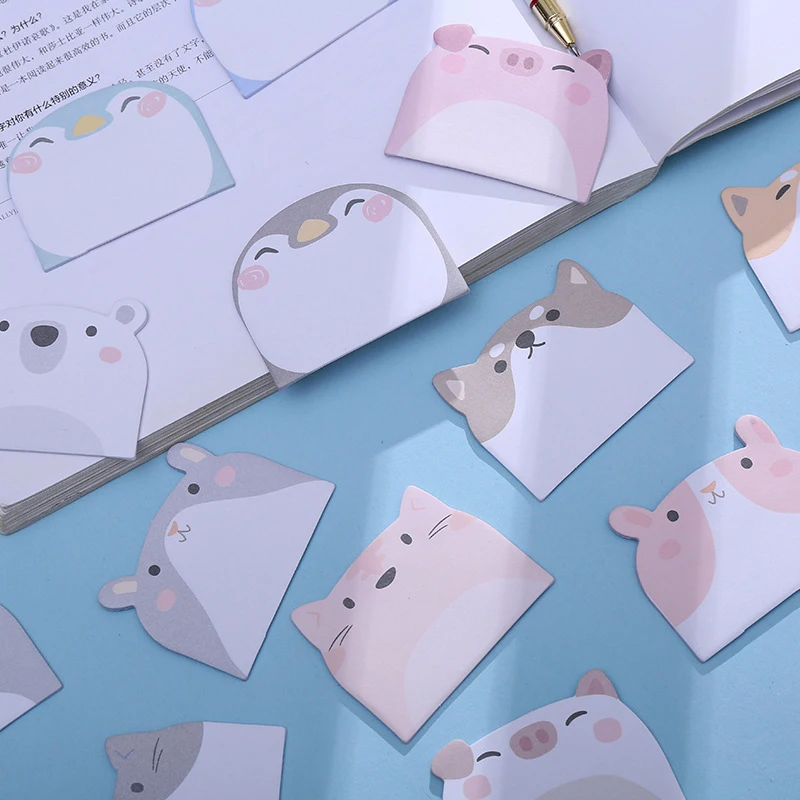 

Cartoon Kawaii Animals Party 3 Layers Sticky Notes Stationery Memo Pad To Do List Planner Sticker Notepad Office Decoration