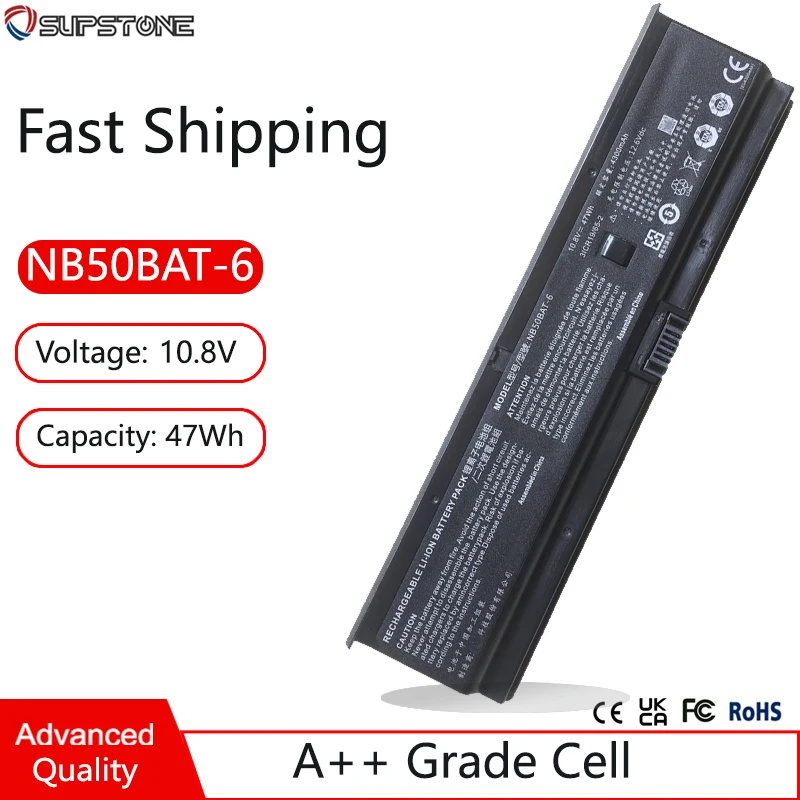 Фото Новый аккумулятор NB50BAT-6 для ноутбука Hasee ZX6-CT5A2 CT5H2 CP5S CP5T K680E K670D K650D K670E CNB5S01 для Clevo NB50TL NB50TZ NB50TJ1 №1