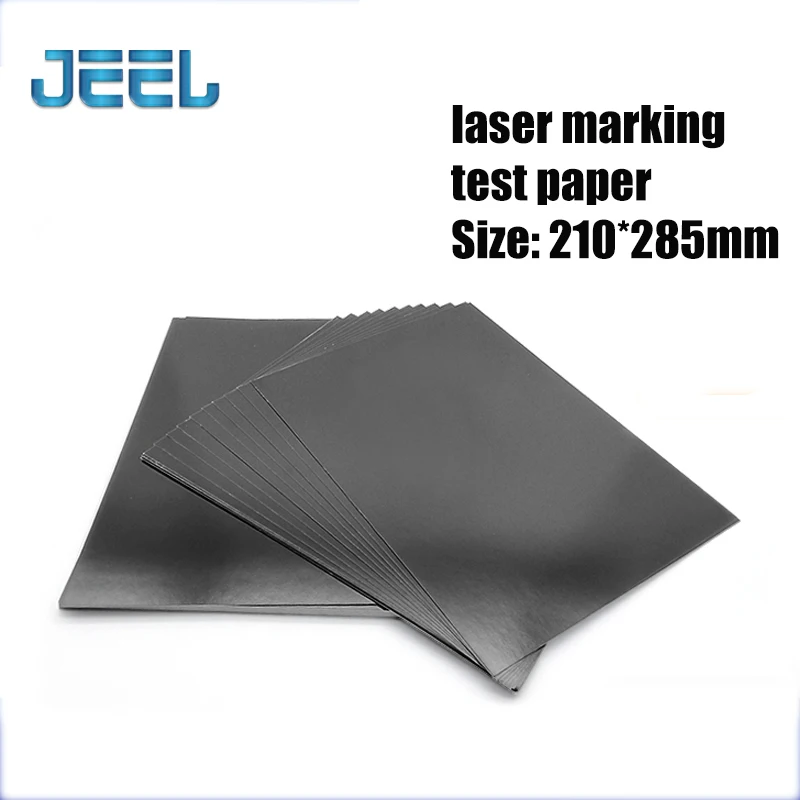 

10/50/100pcs Laser Engraving Marking Machine Test Photo Focus Paper Double Black Dimming Paper Fiber Laser Path Adjust 200*200