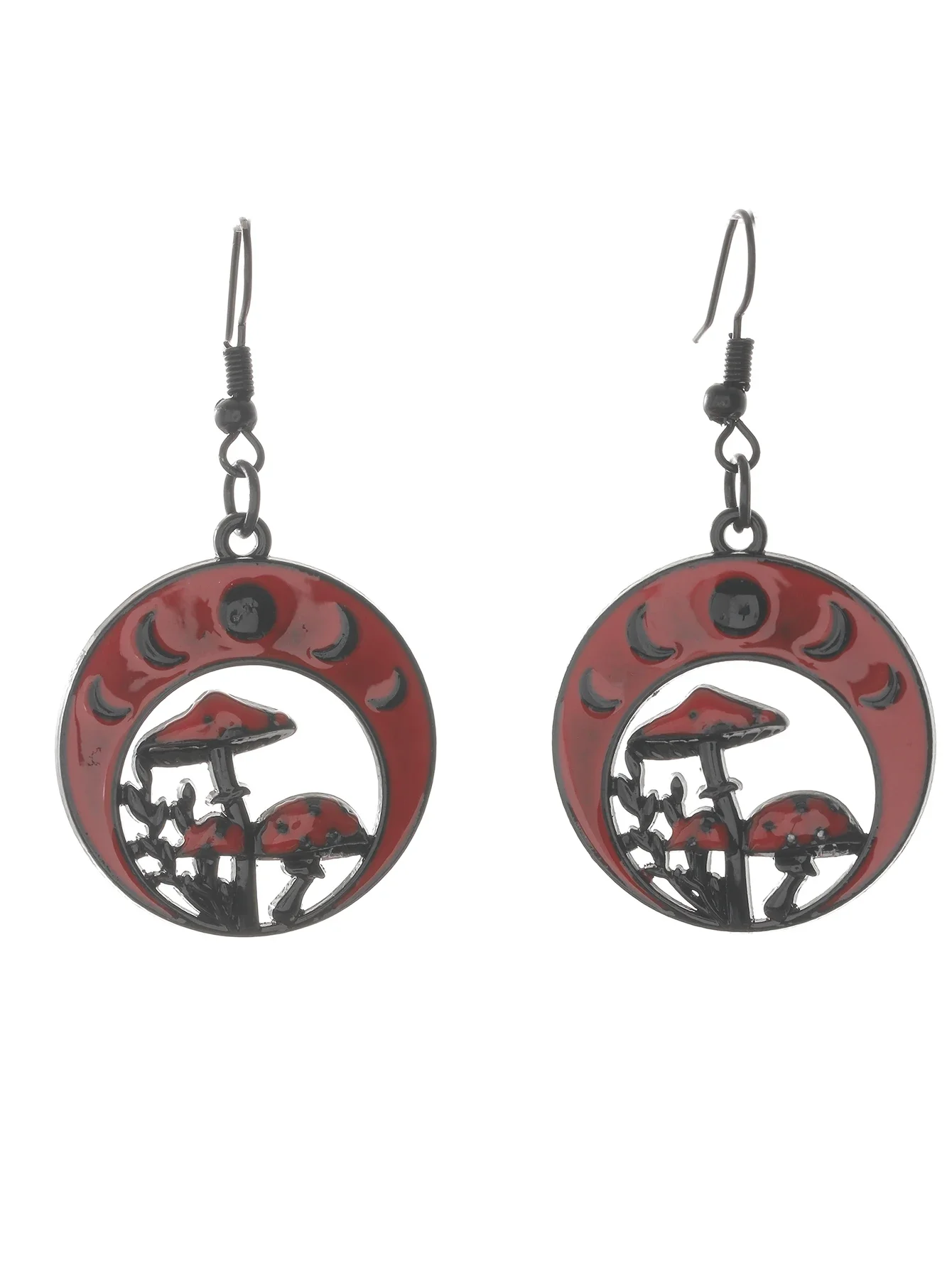 Модные серьги-подвески в виде грибов и Луны для женщин