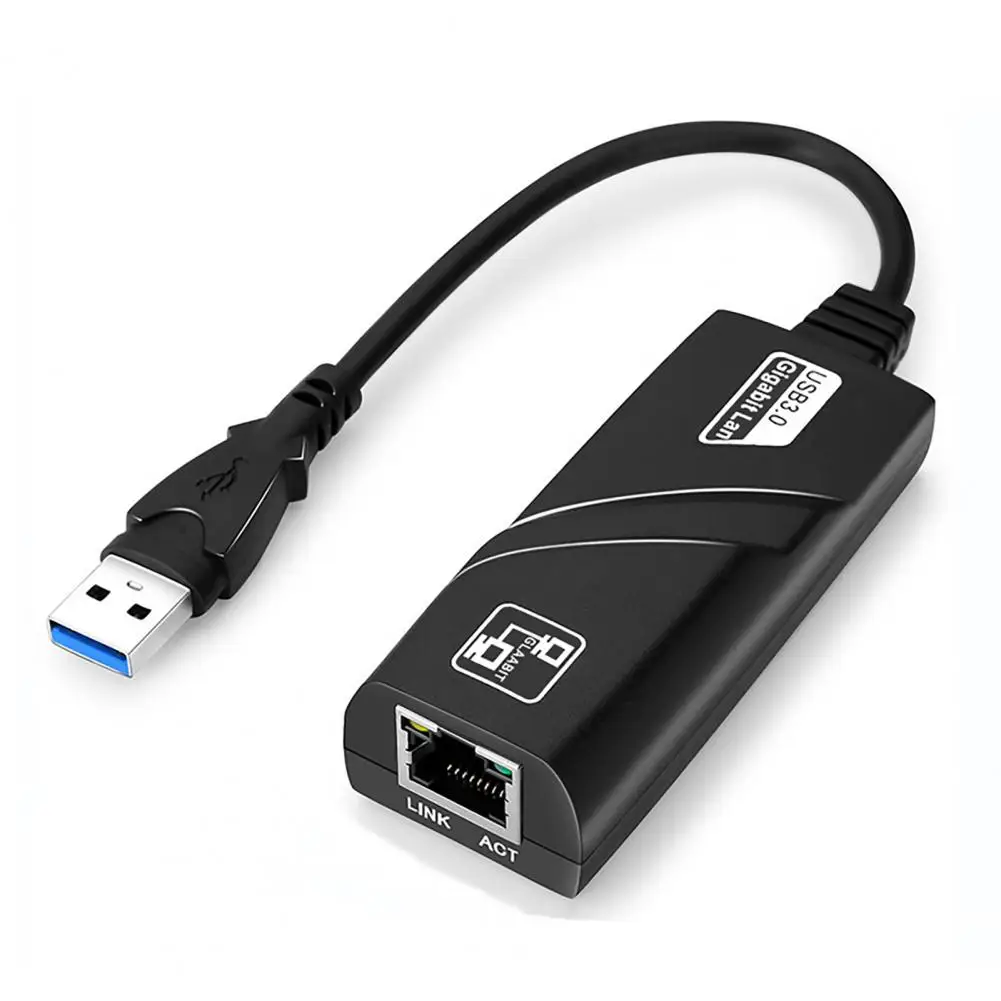 

WiFi Network Card Excellent Low Power Consumption Mini USB 3.0 USB C to RJ45 100/1000Mbps Network Card for PC