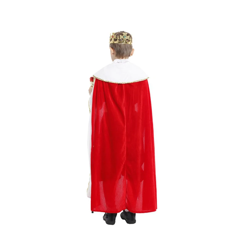 Детская одежда для Дня всех святых В король Принц с украшением в виде короны