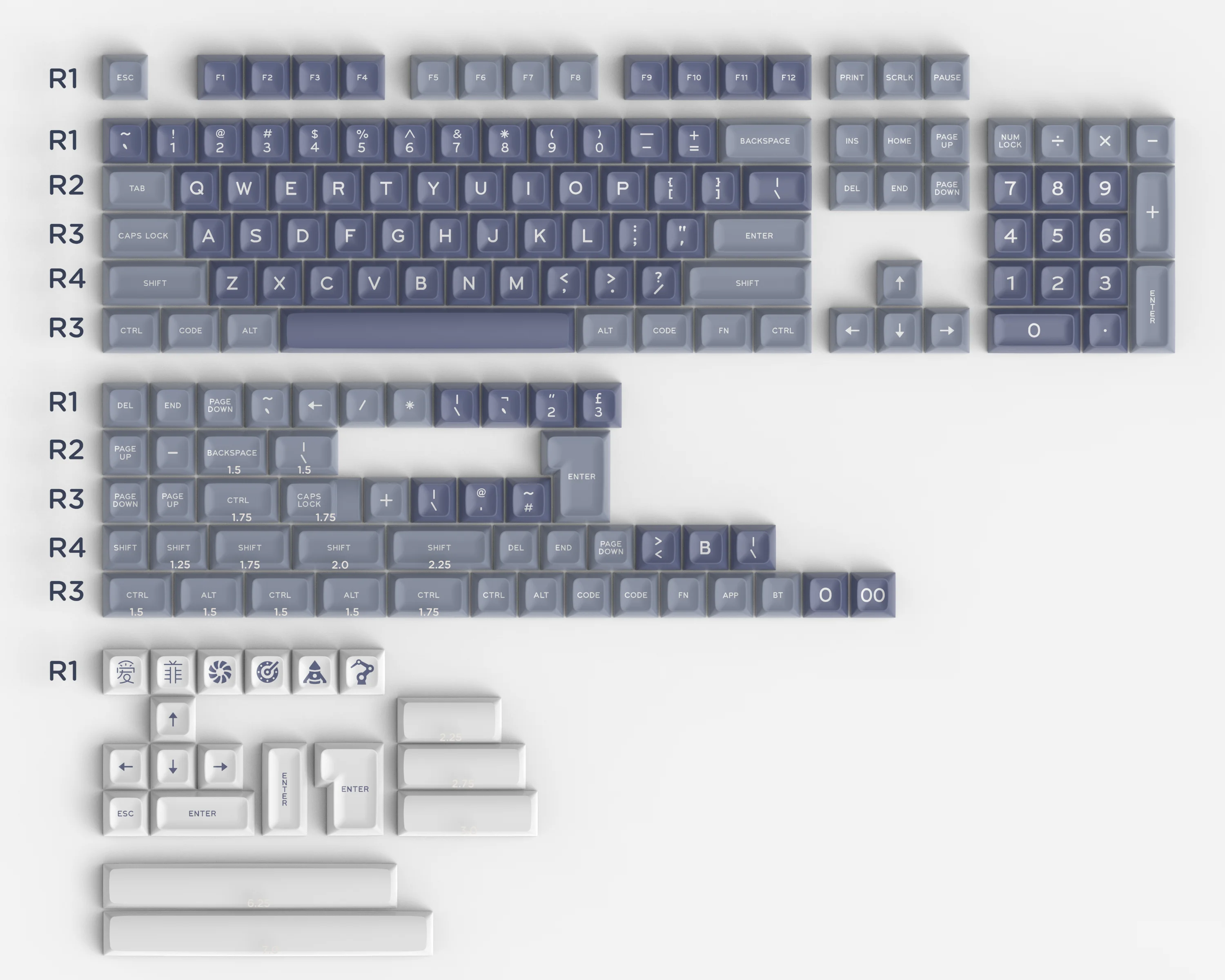 g mky af sa keycap abs double shot keycap for cherry mx switch keycaps for wired usb mechanical gaming keyboard free global shipping