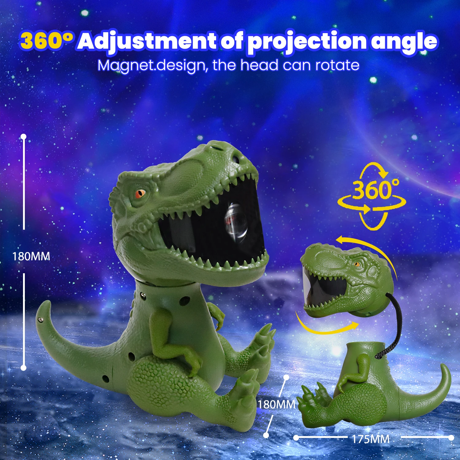 

Лазерный ночник "Динозавр и звездное небо"