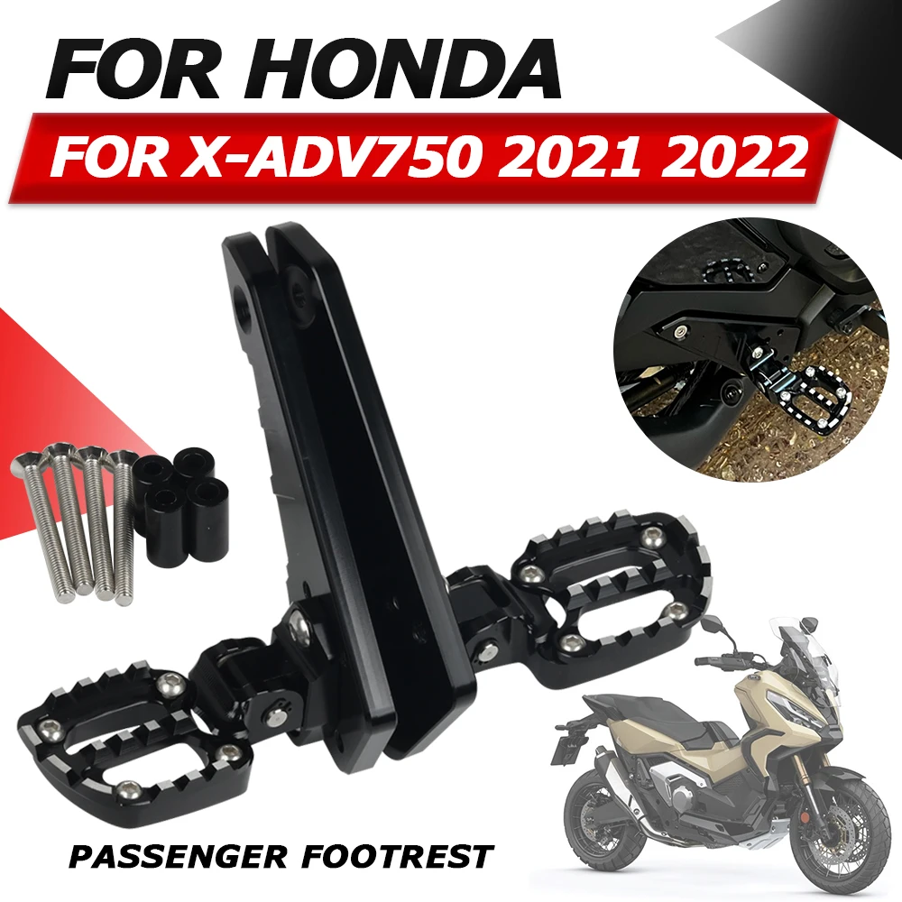 

For Honda X-ADV750 XADV 750 X-ADV 750 XADV750 2021 2022 Motorcycle Accessories Folding Rear Foot Pegs Footrests Passenger Pedals
