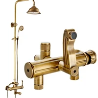 all copper european antique shower head set bathroom bathroom retro shower nozzle copper faucet
