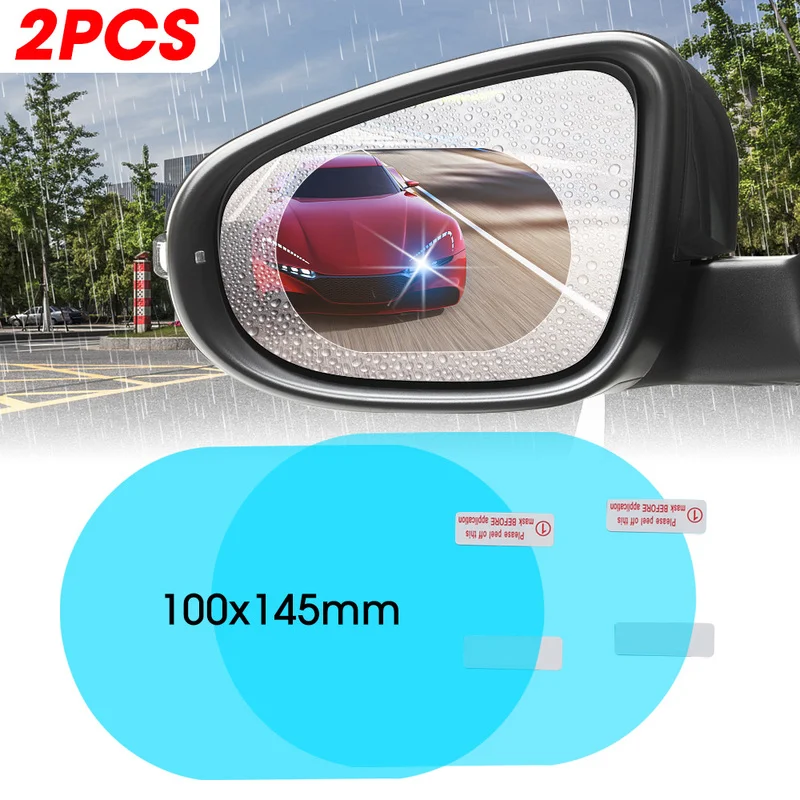 

Car Rear Mirror Protective Film Anti Fog Window Clear Rainproof Rear View Mirror Protective Soft Film Auto Accessories Rain Film